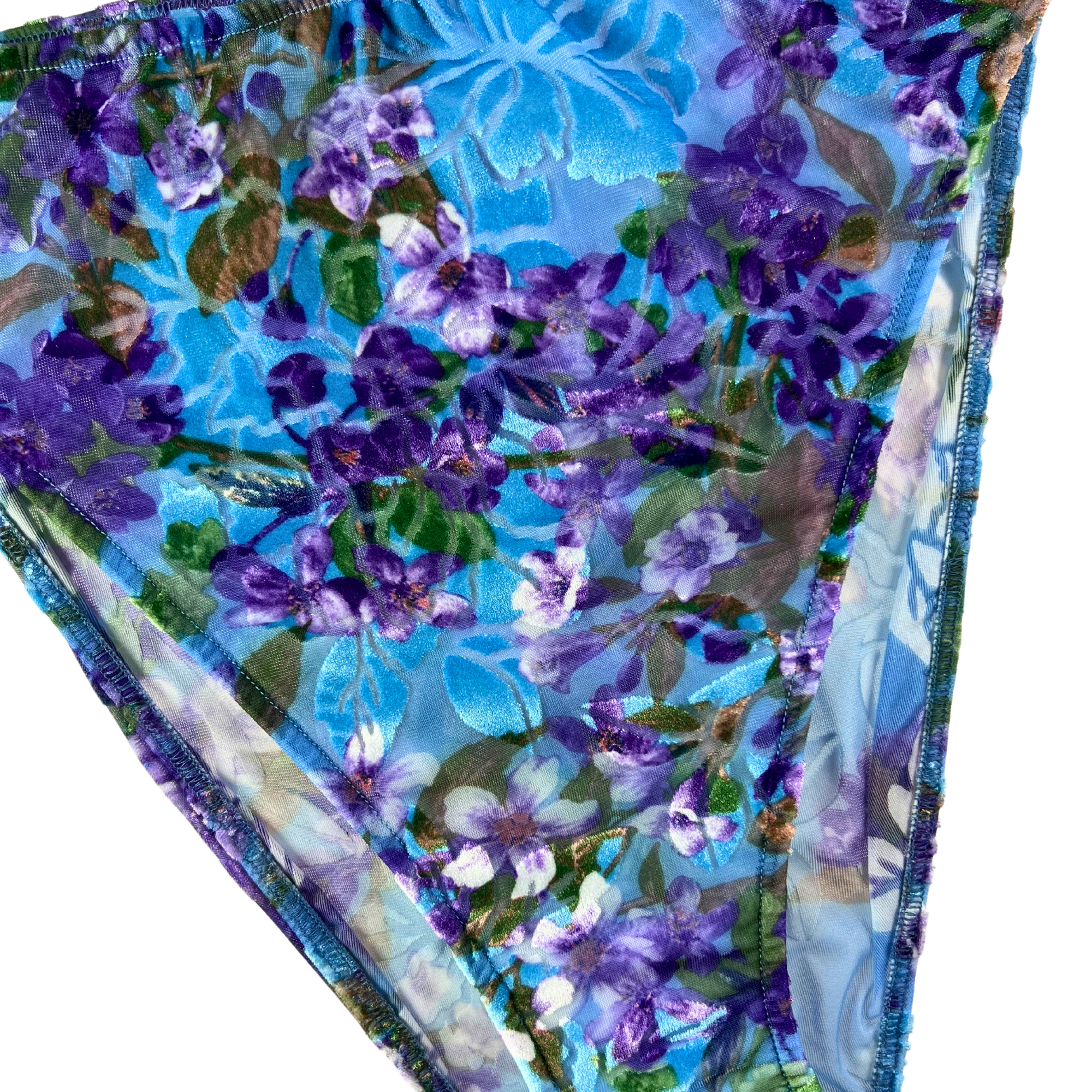 Only Hearts Lavender Bouquet High Cut Brief - Summer Sky