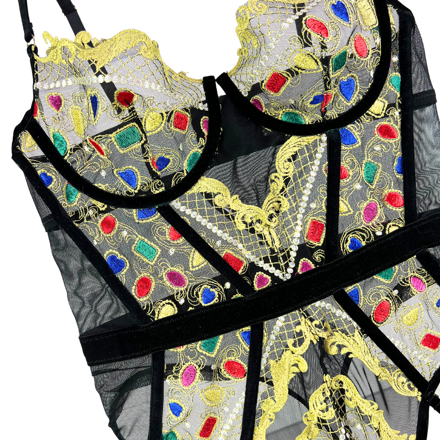 Kilo Brava Embroidered Underwire Bodysuit