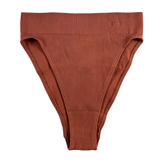 Load image into Gallery viewer, Saisei Ribbed High Leg Brief
