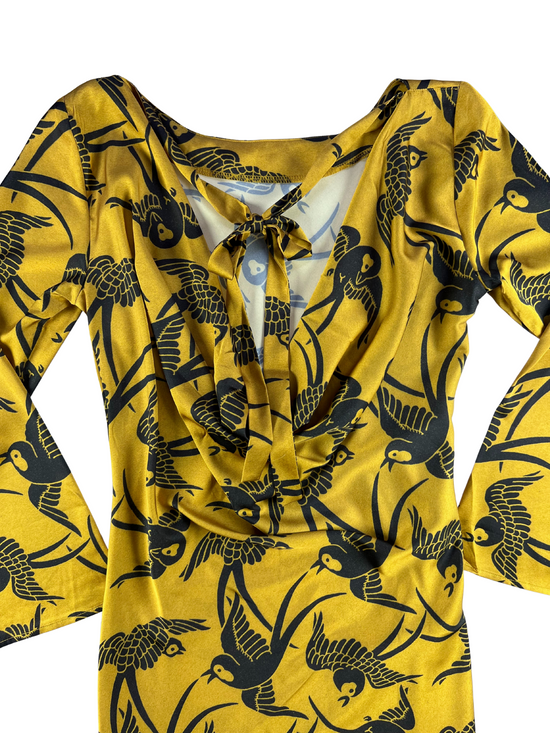 Kilo Brava Cowl Back Mini Dress