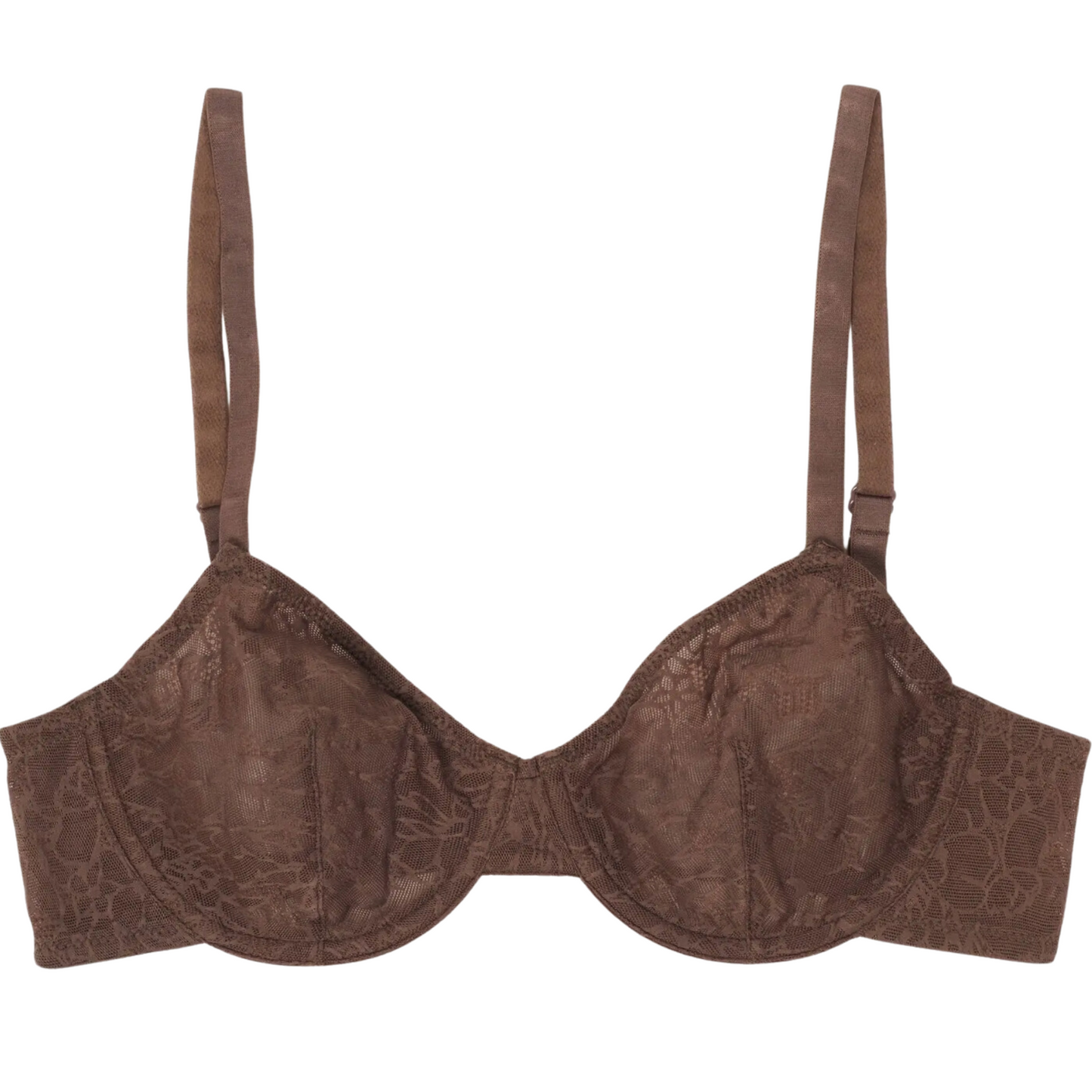 FITS EVERYBODY UNLINED DEMI BRA, COCOA
