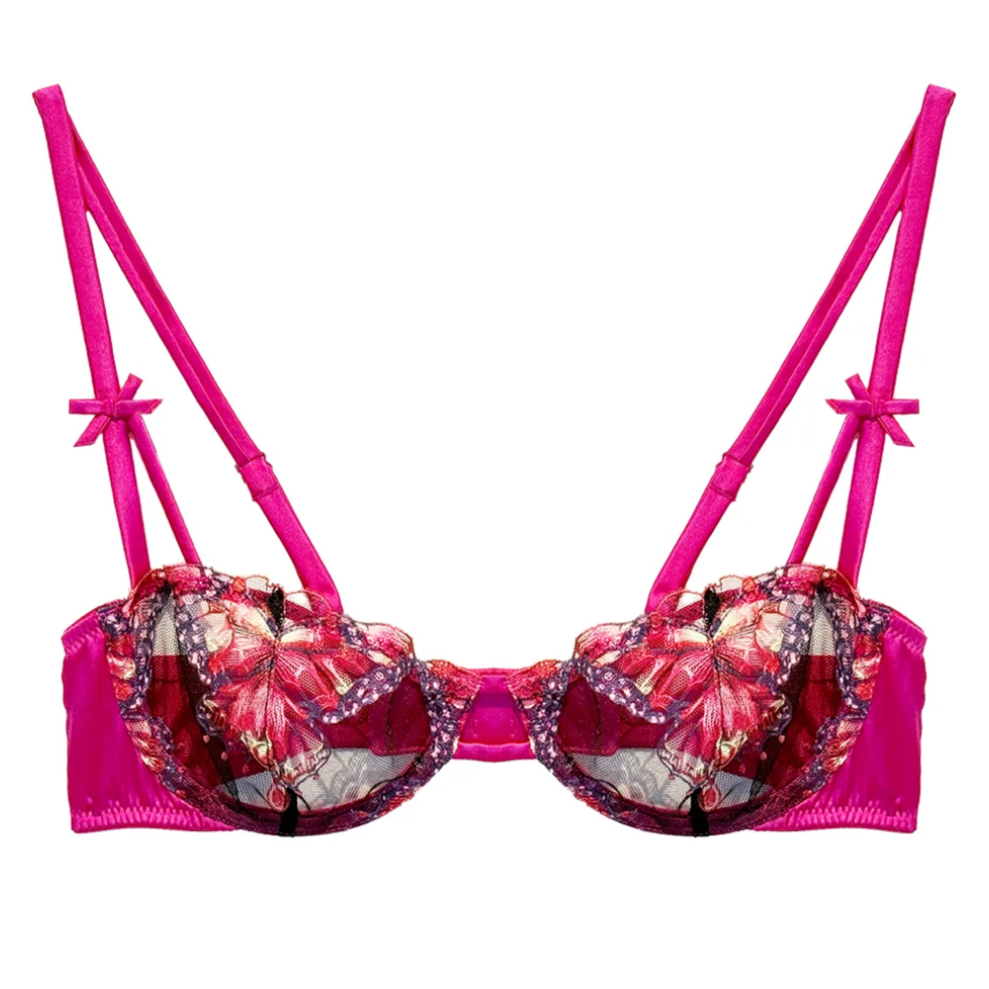 Fleur du Mal Butterfly Embroidery Balconette