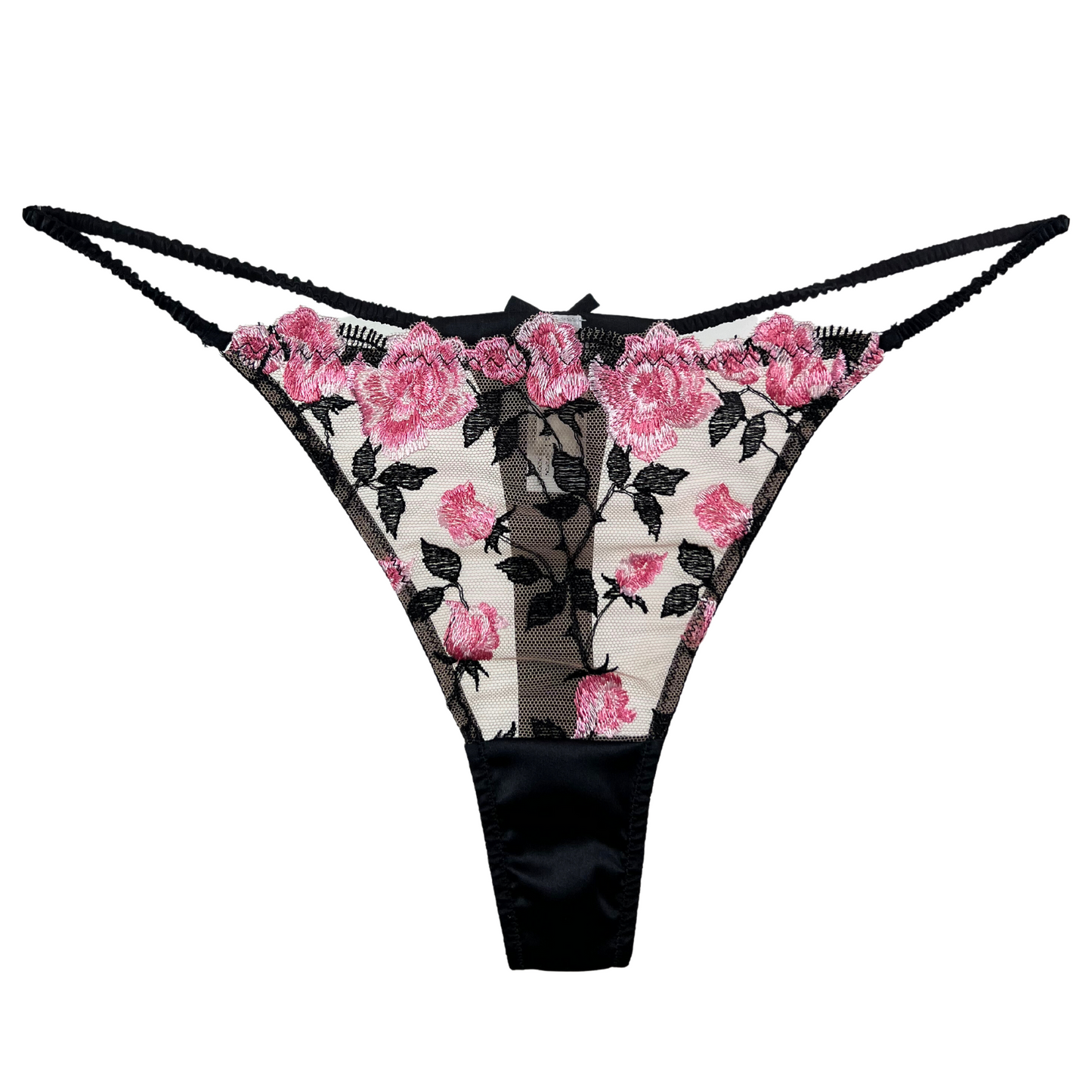 Load image into Gallery viewer, Fleur du Mal Roses and Thorns Thongs
