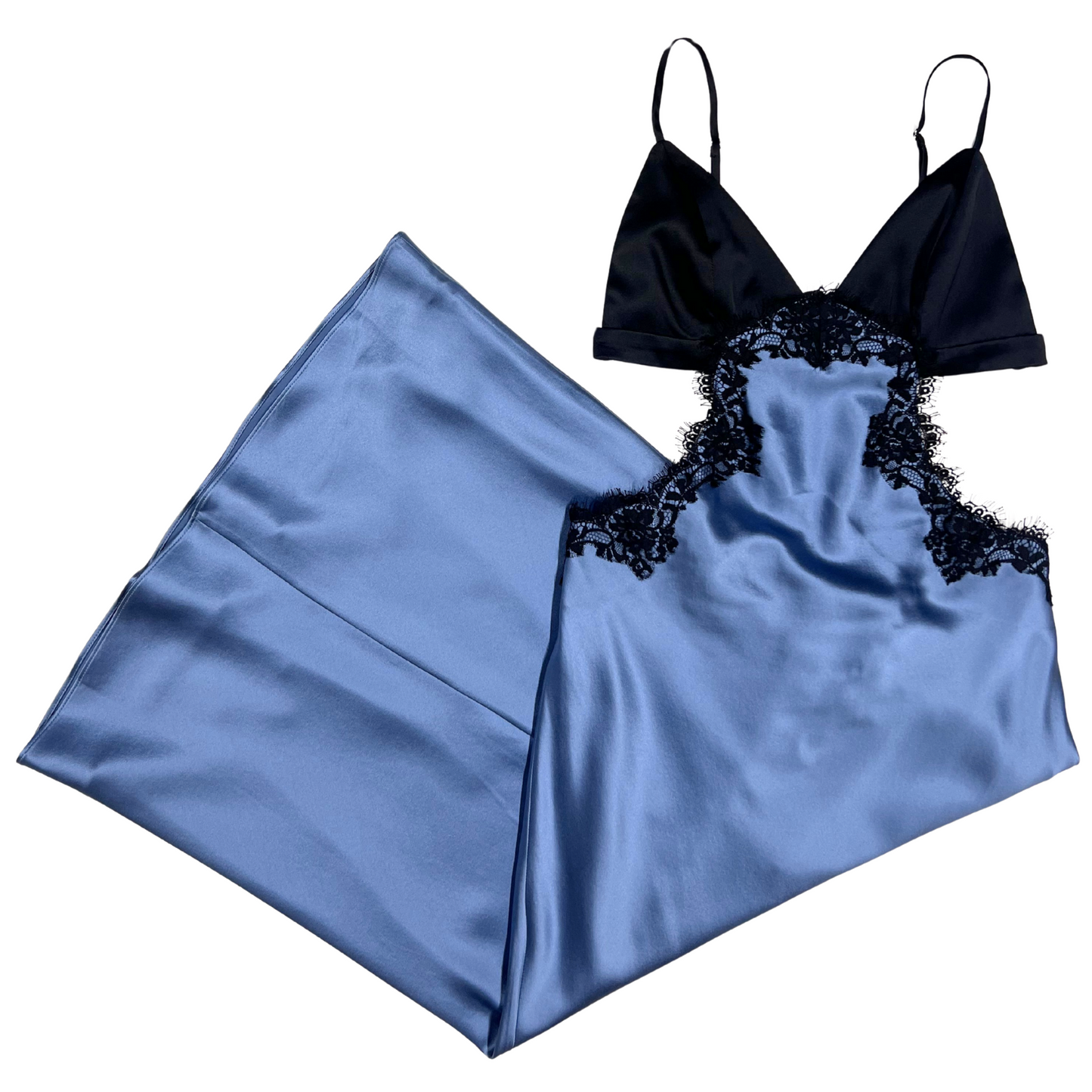 Fleur du Mal Silk and Lace Cutout Slip