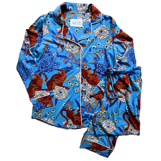 The Cat's Pajamas Tigress Pima Knit Pajama