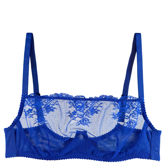 Amour d'Agnette Kim High Neck Sheer Lace Underwire Bra
