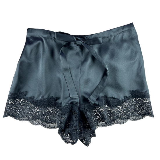 Load image into Gallery viewer, Ginia Silk Lace Short - India Ink
