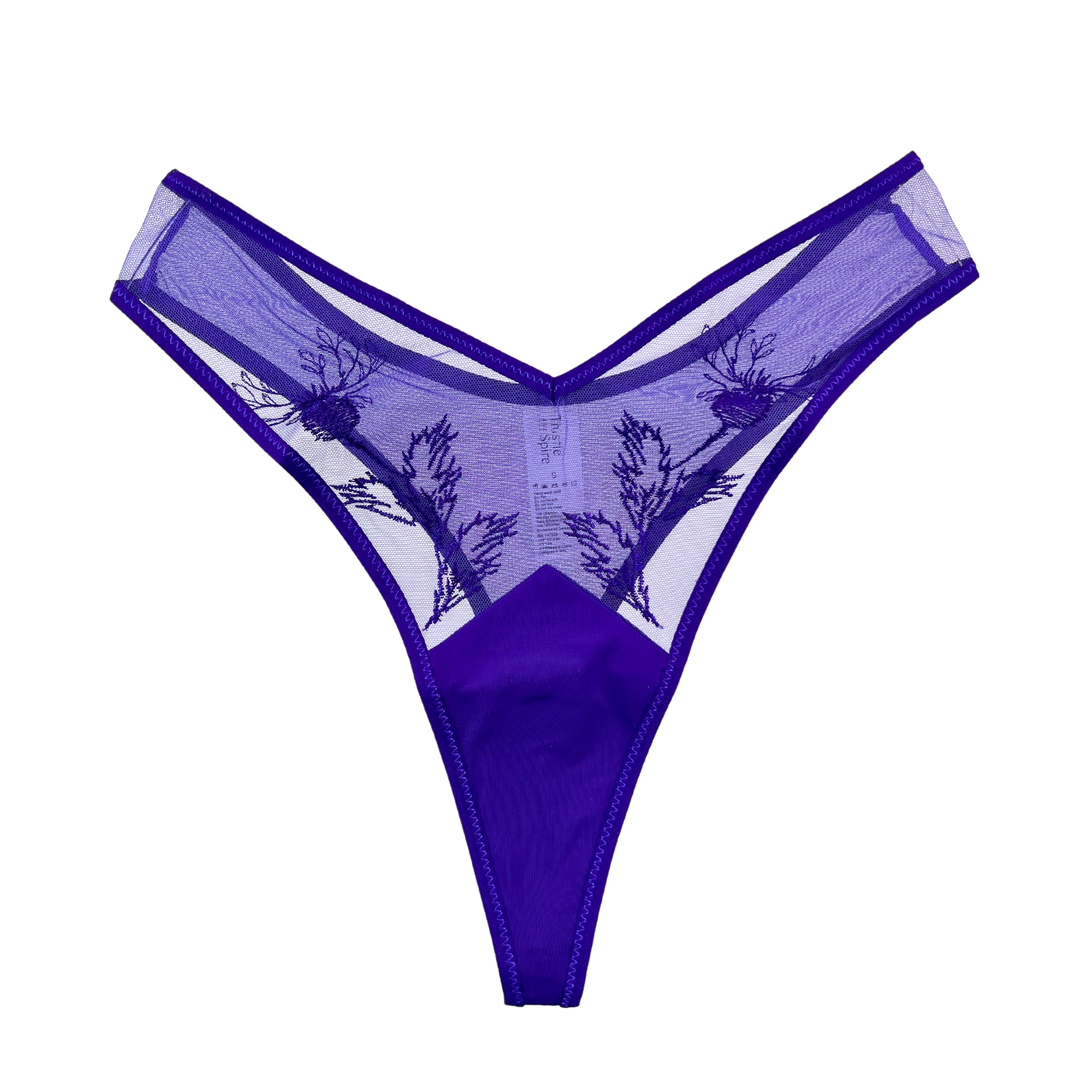 Thistle and Spire Verona High Leg Thong - Ultra Violet
