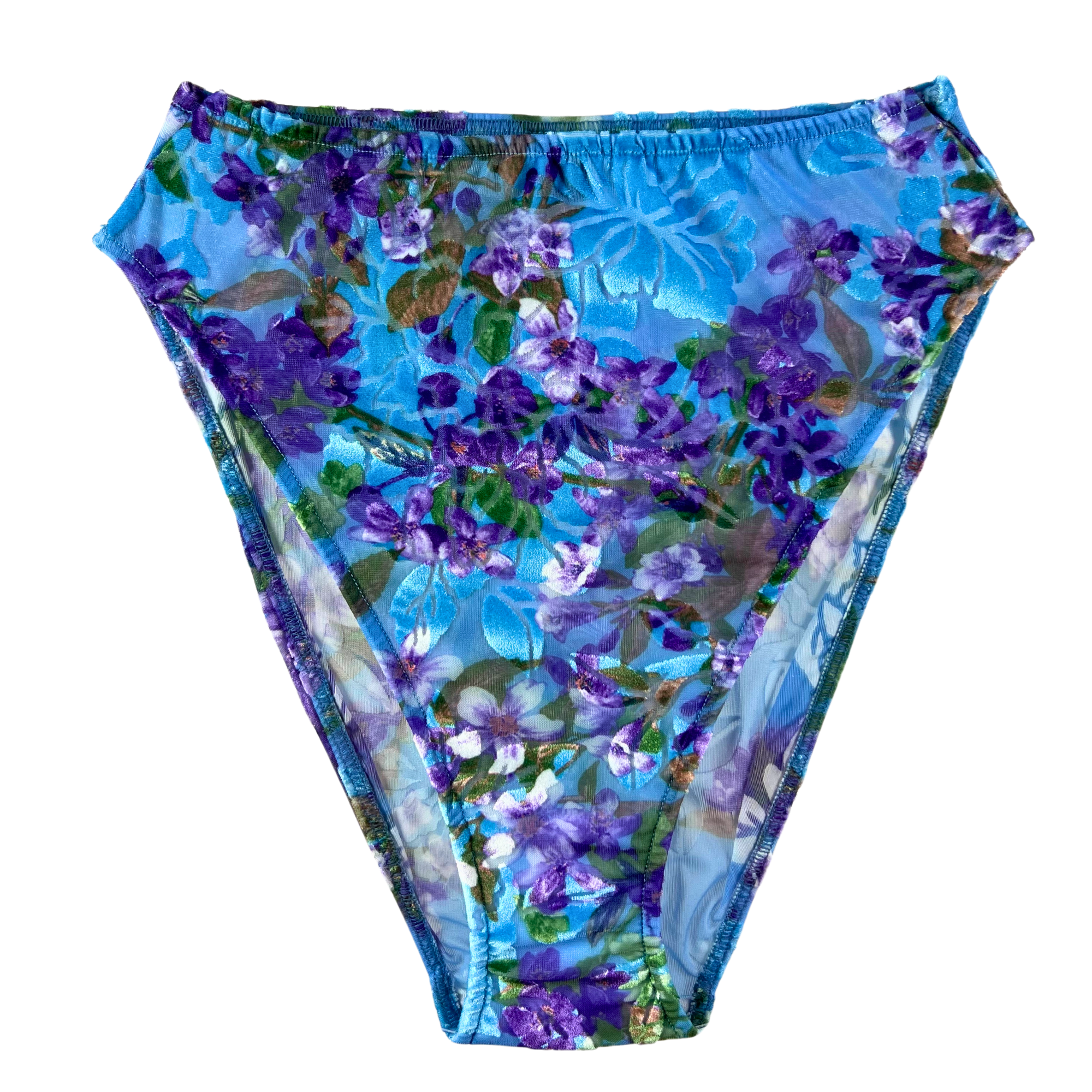 Only Hearts Lavender Bouquet High Cut Brief - Summer Sky