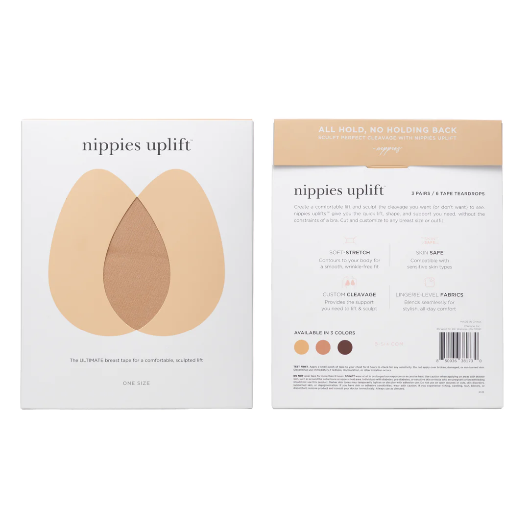 Load image into Gallery viewer, B-Six Nippies Uplift Customizable Breast Tape - Creme

