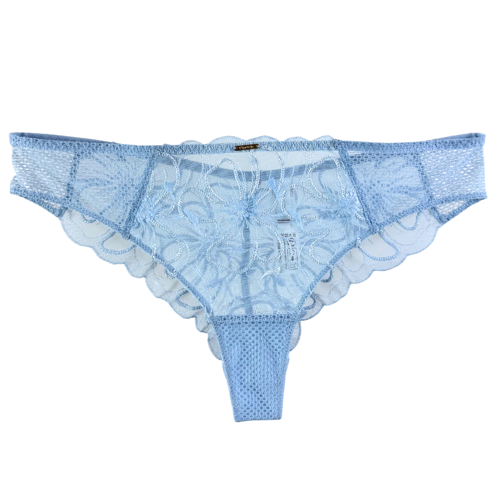 blue thong on white background
