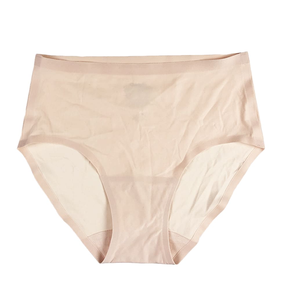 Chantelle soft stretch hipster in nude blush, front view on a white background, close-up.