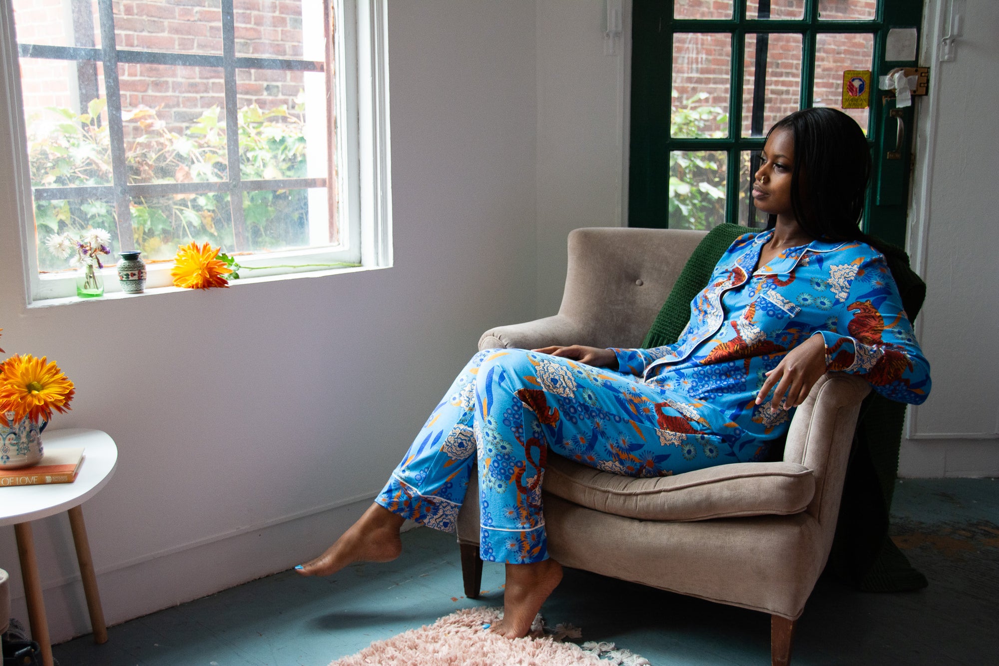 The Cat's Pajamas Tigress Pima Knit Pajama
