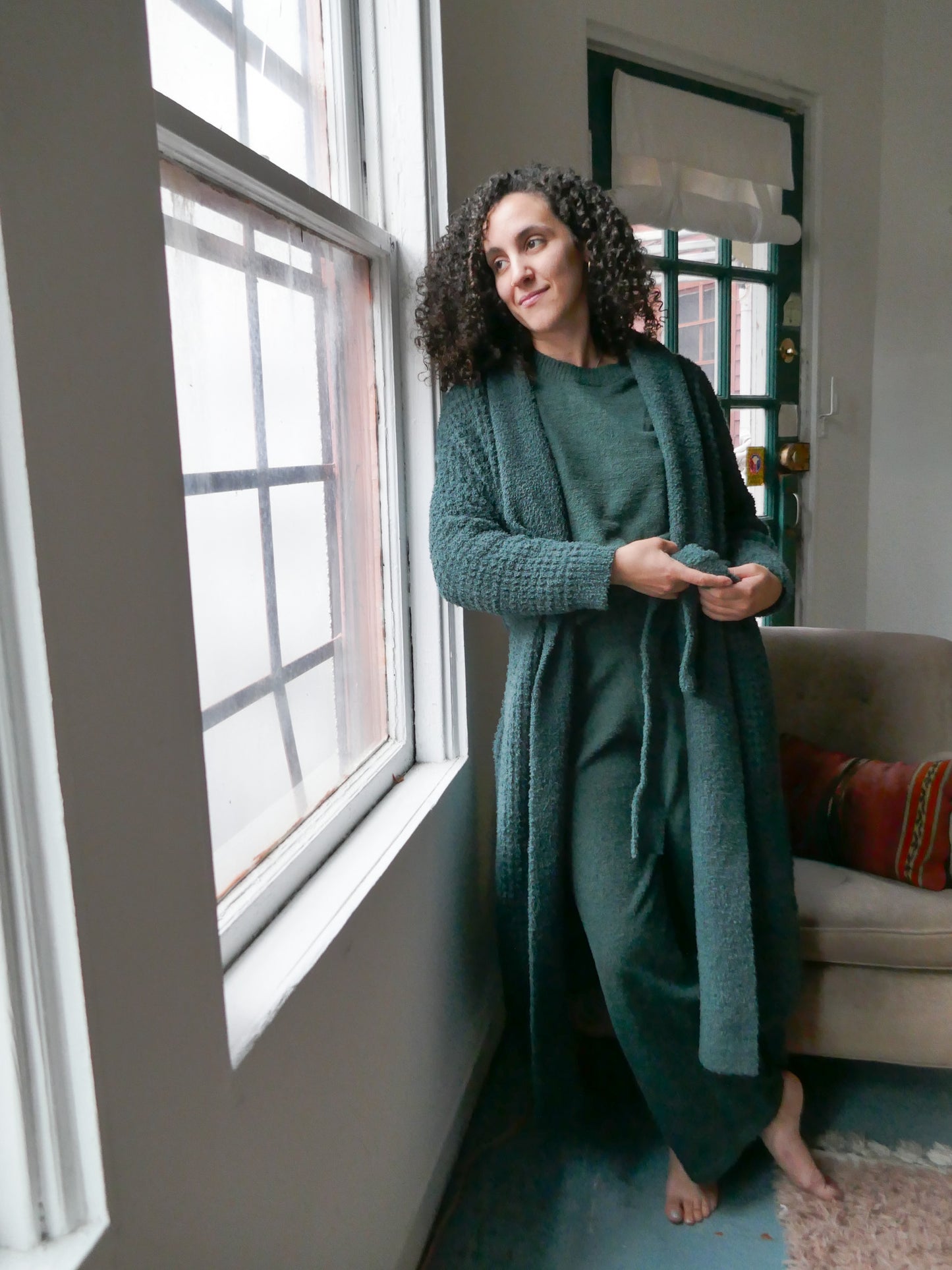 Eberjey Recycled Boucle Waffle Robe