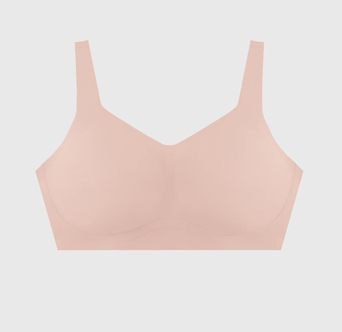 Beige crop top on a light gray background