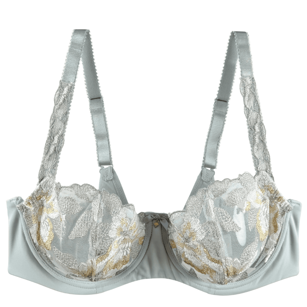 Fantasie magdalena balconette bra in vintage green on a white background.