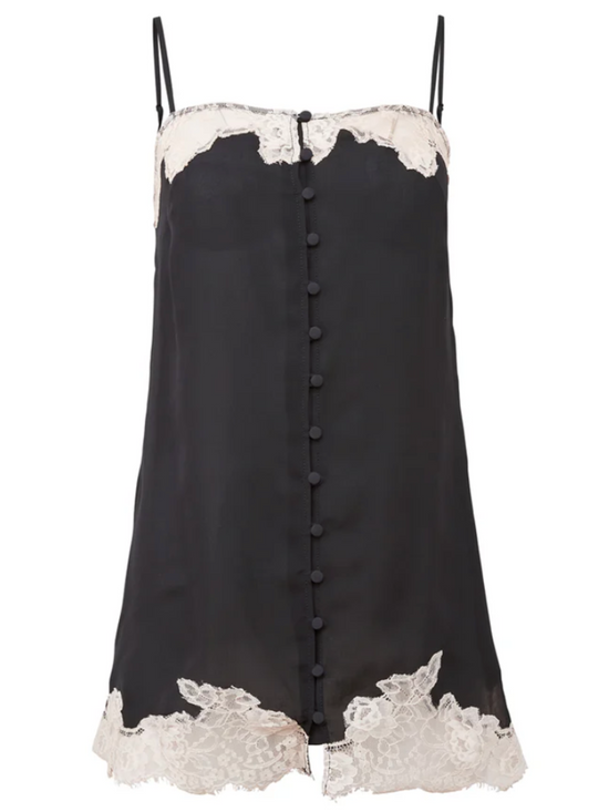 Fleur du Mal Juliet Lace Button Slip