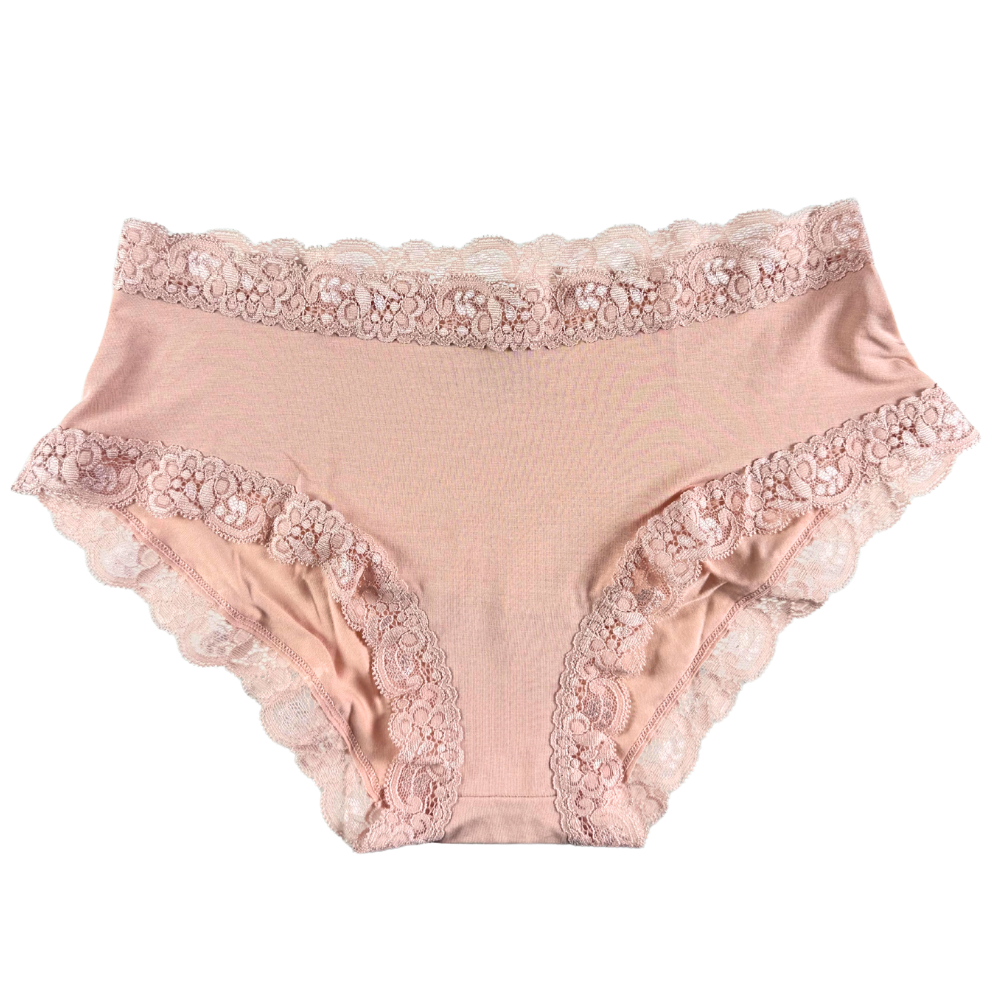 beige underwear with white background