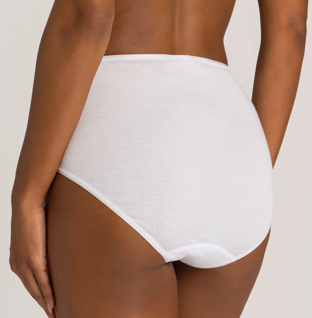 white underwear on model back