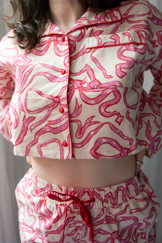 Kilo Brava Flannel Crop Top Long PJ Set