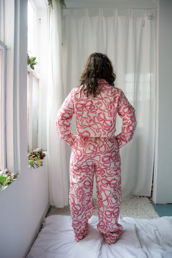 Kilo Brava Flannel Crop Top Long PJ Set