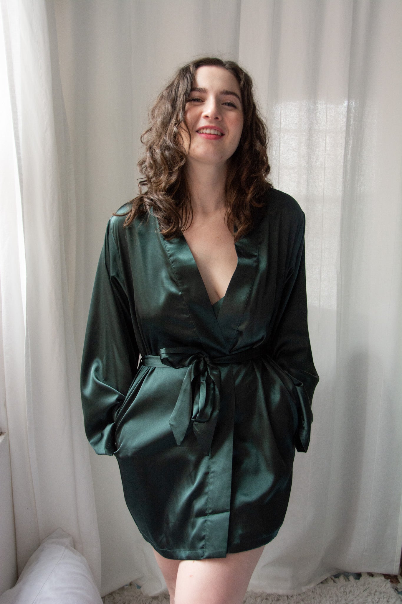 Kilo Brava Satin Short Robe