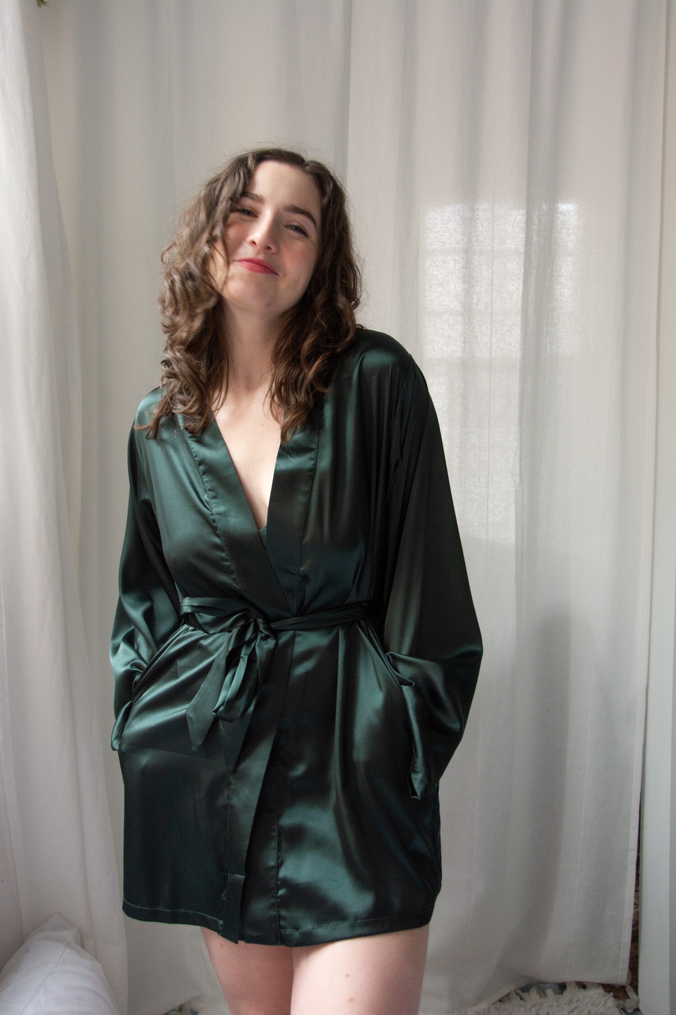 Kilo Brava Satin Short Robe