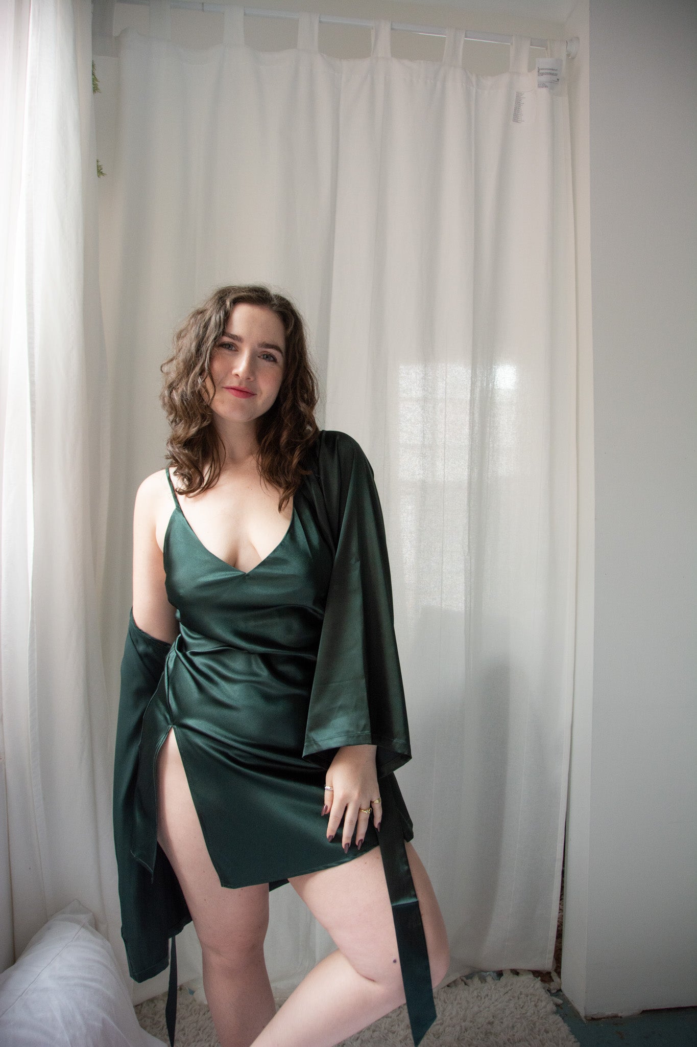 Kilo Brava Satin Short Robe