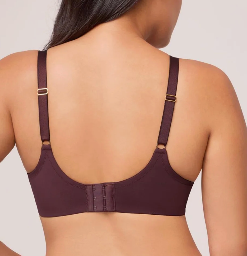 woman wearing brown bra from back