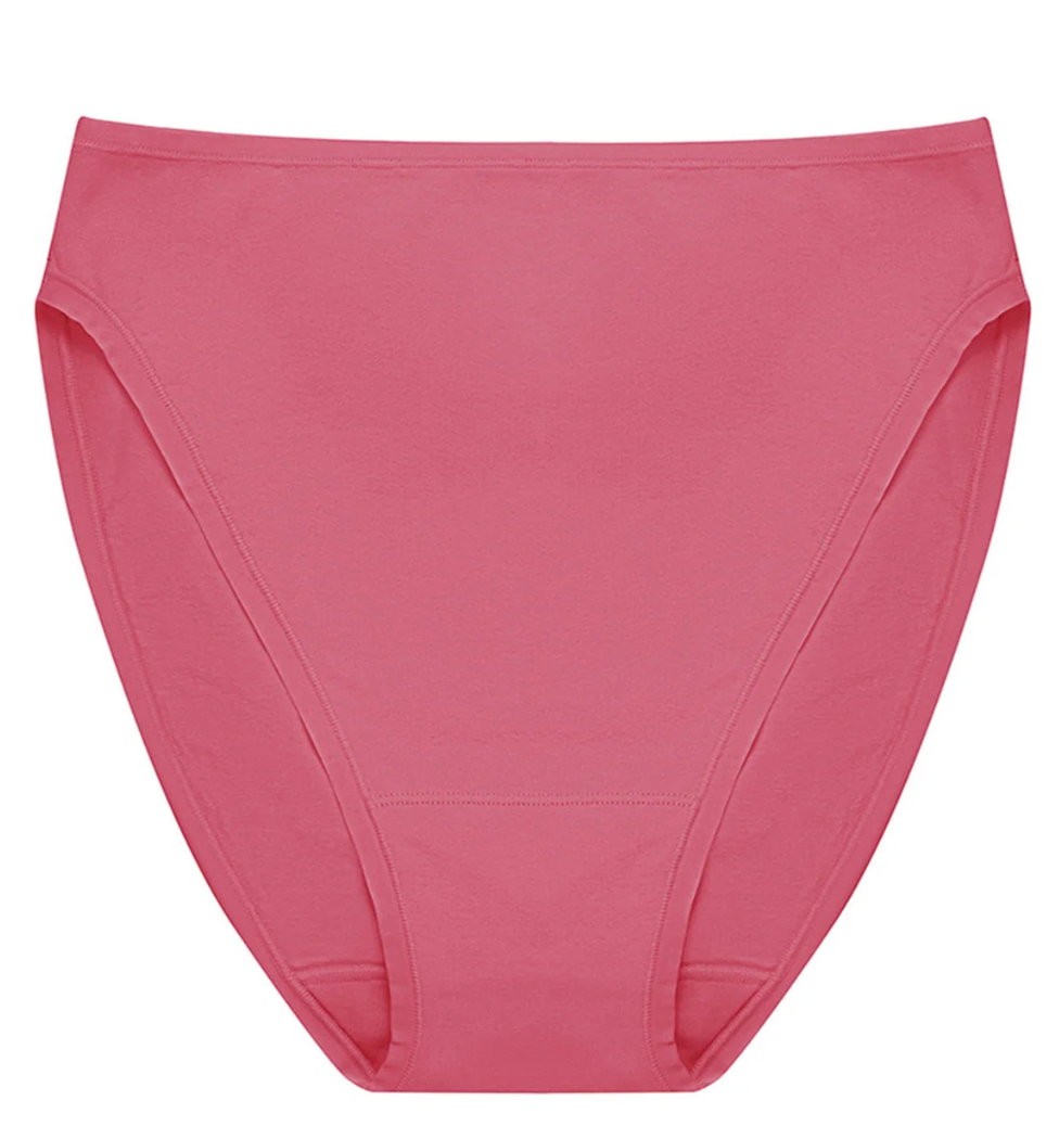 pink underwear on white