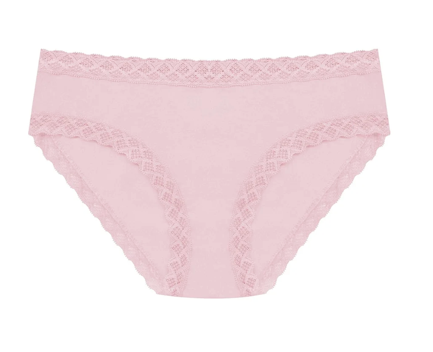pink underwear on white