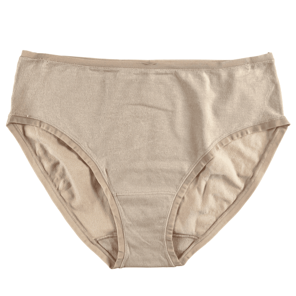 Natori bliss bare cotton hipster in cafe, front close-up on a white background.