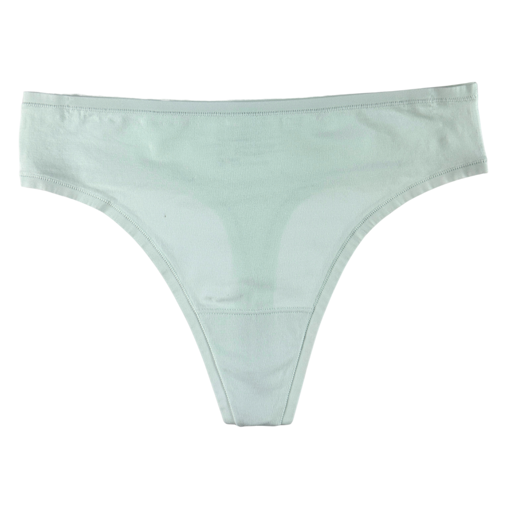 Light blue women's underwear on a white background