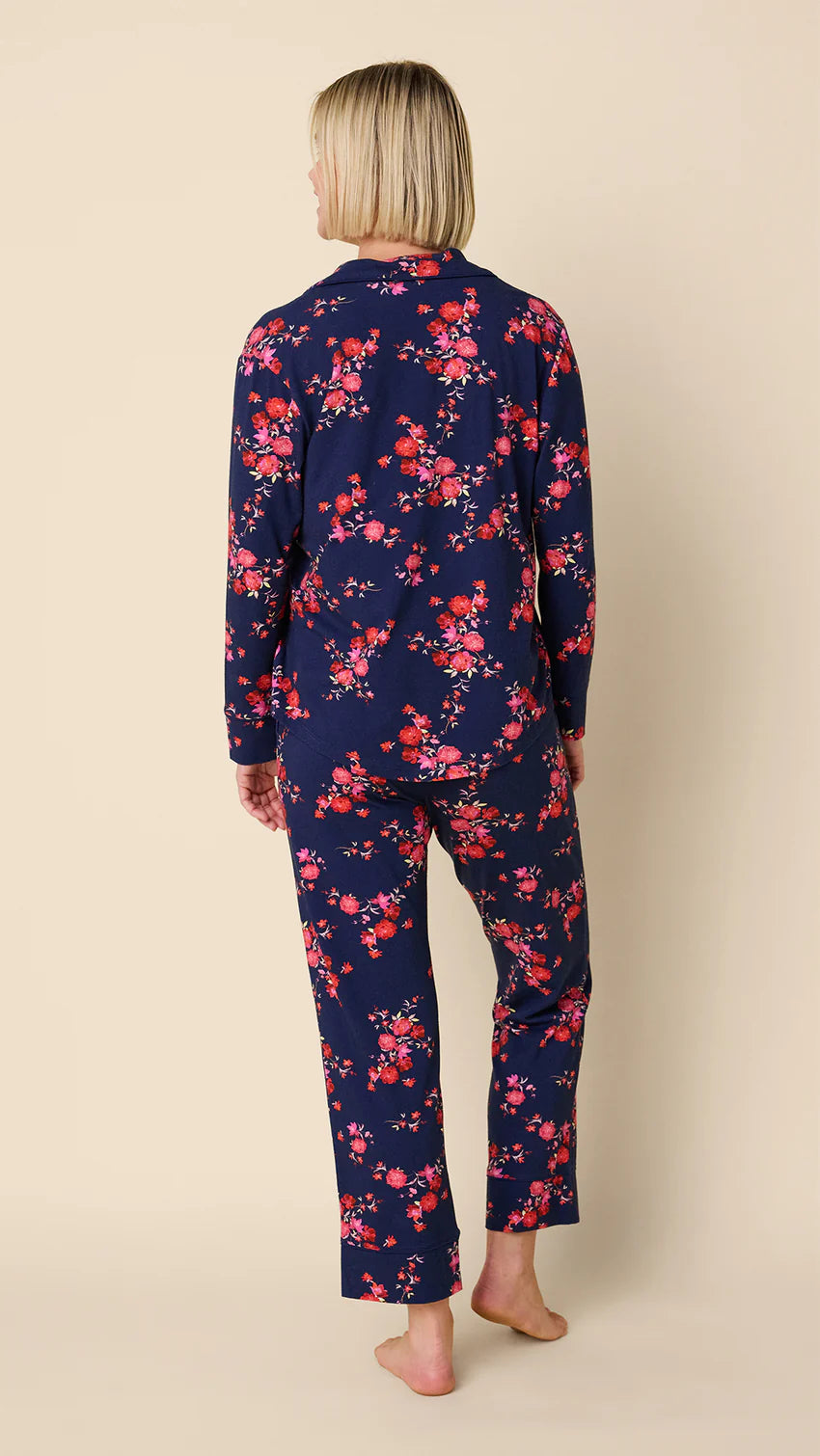 The Cat's Pajamas Roses Pima Knit Pajama