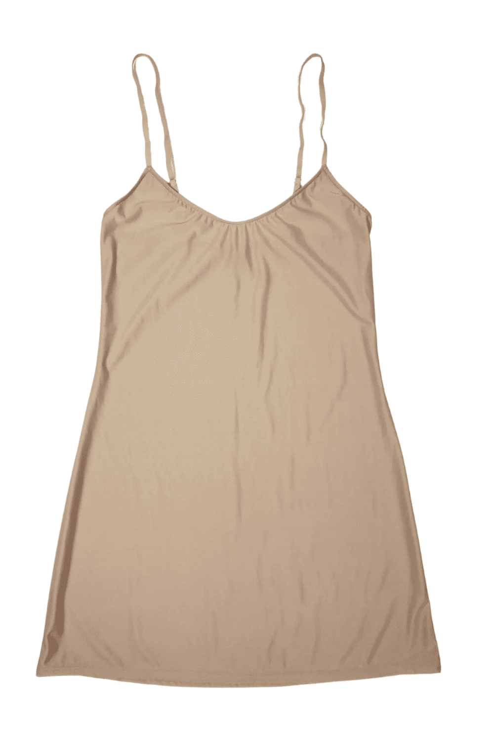 Only hearts second skin short slip in nude, on a white background, close-up.