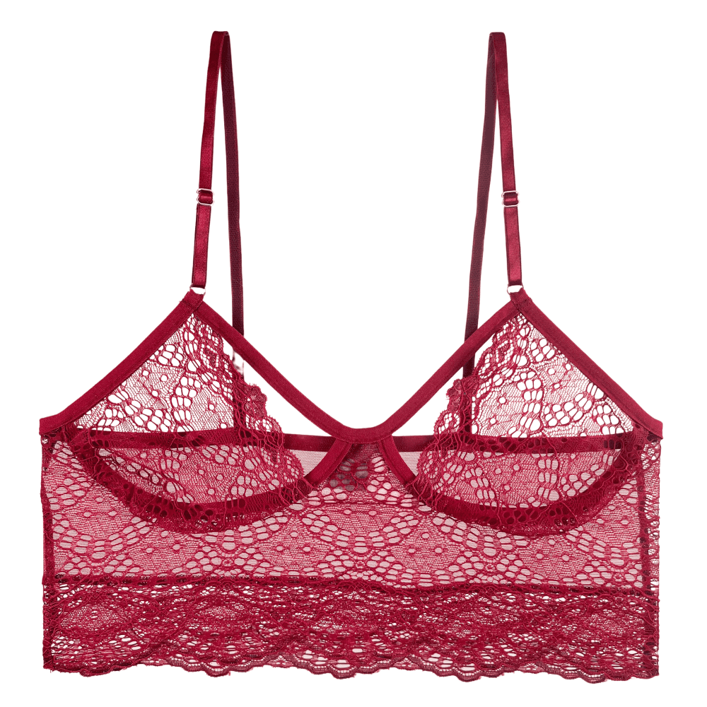 Only hearts whisper sweet nothings cropped cami in besos, on a white background, close-up.