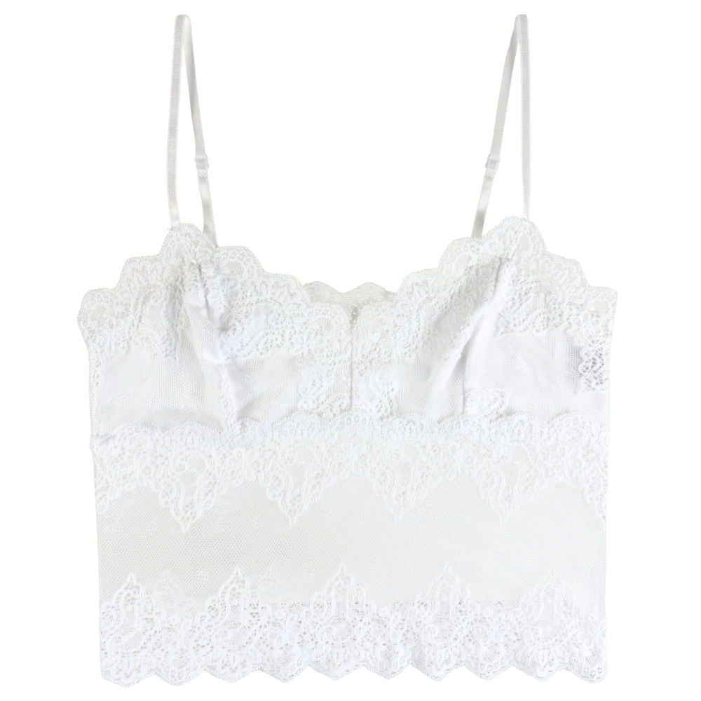 white cami on white