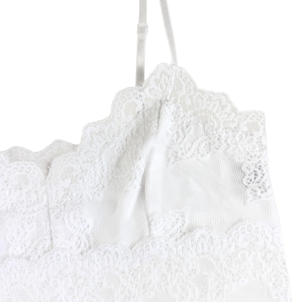 white cami on white