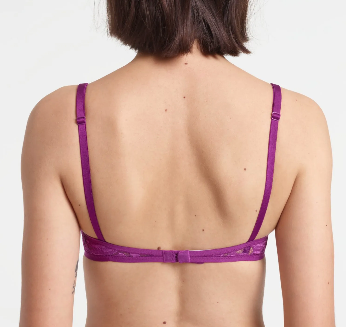 Yasmine Eslami Zoe Soft Bra - Deep Purple