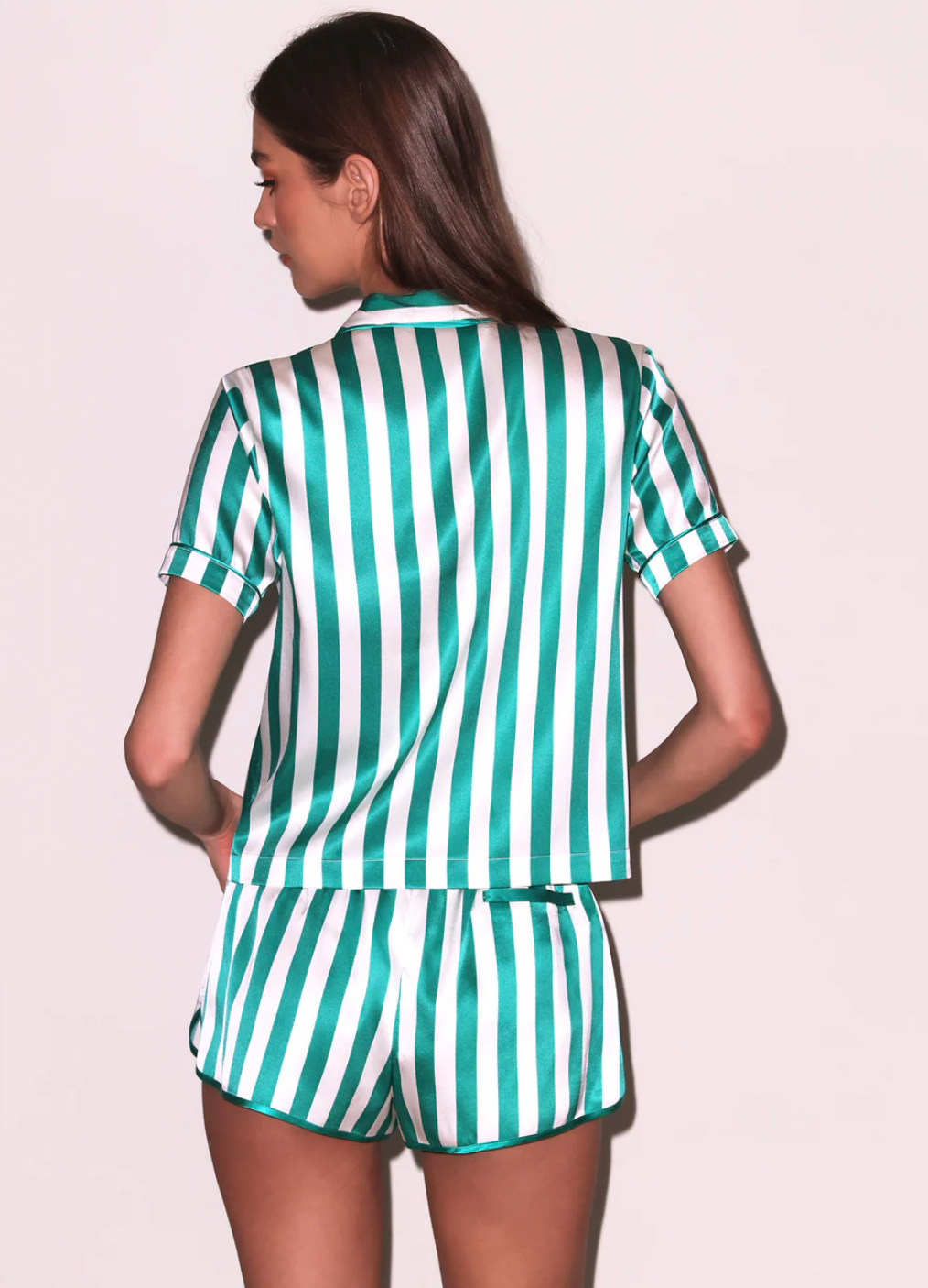 Fleur du Mal Riviera Stripe PJ Top