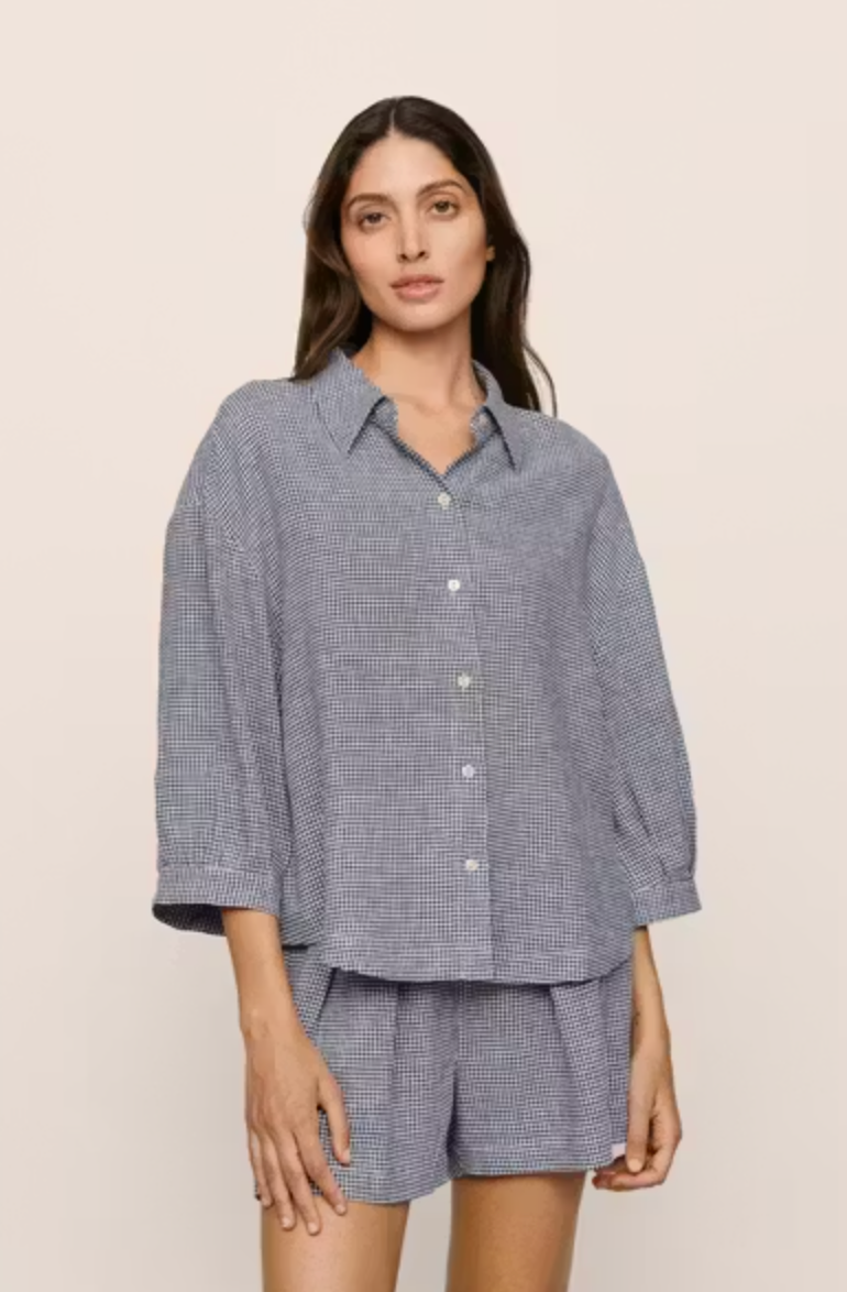 Eberjey Linen Blend Relaxed Sleeve Top
