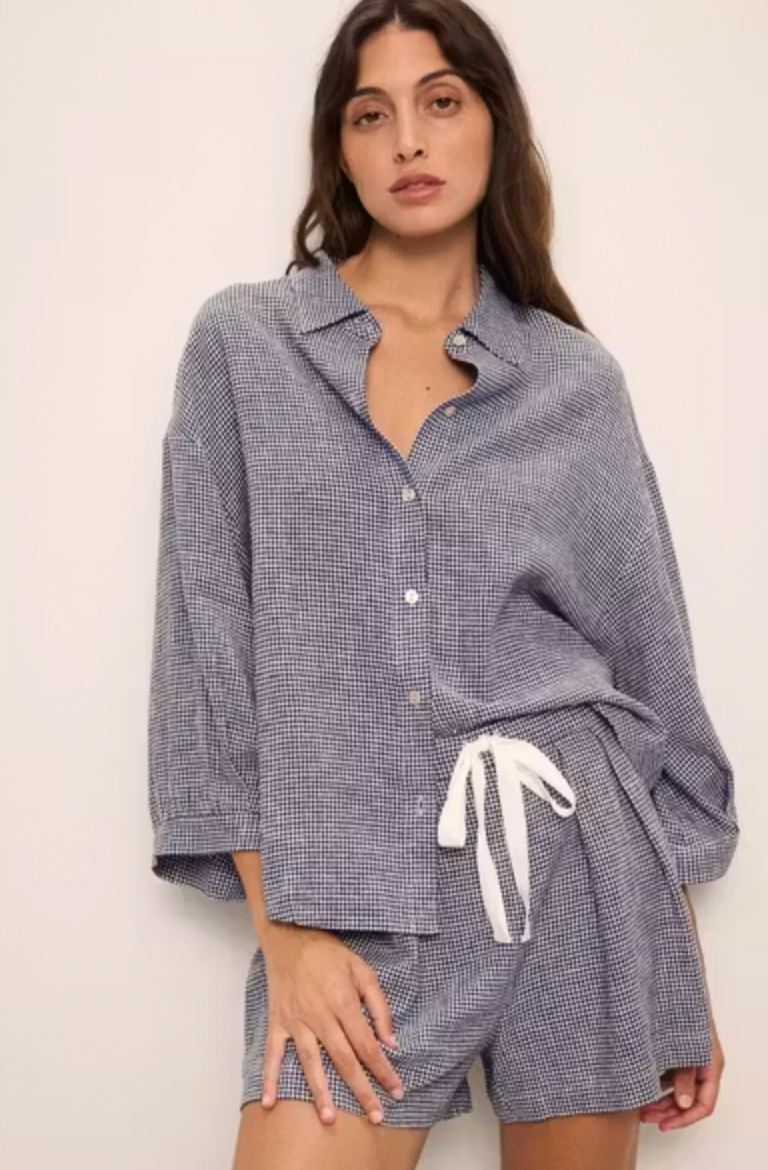 Eberjey Linen Blend Relaxed Short
