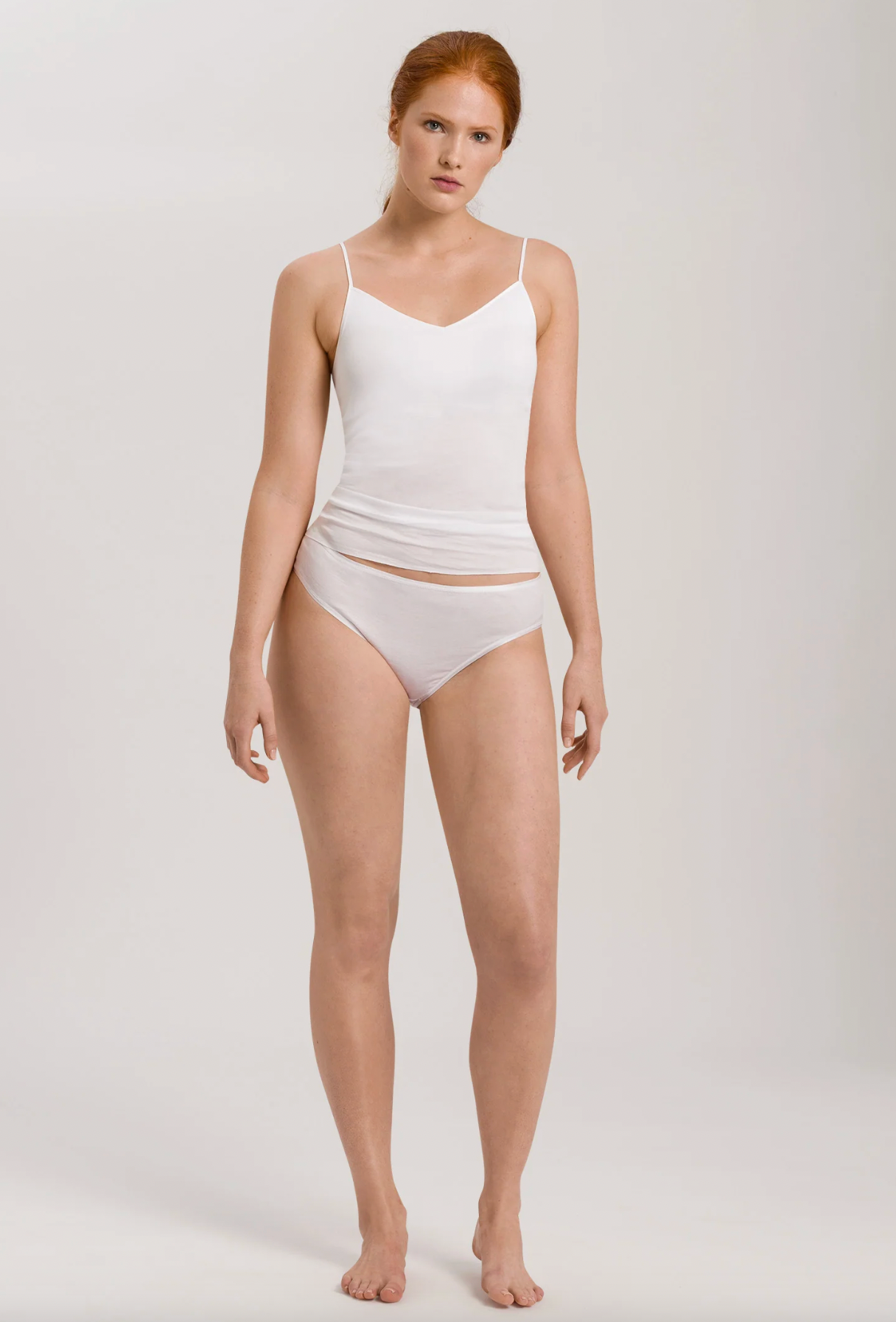 Hanro Cotton Seamless Cotton High Cut Full Brief