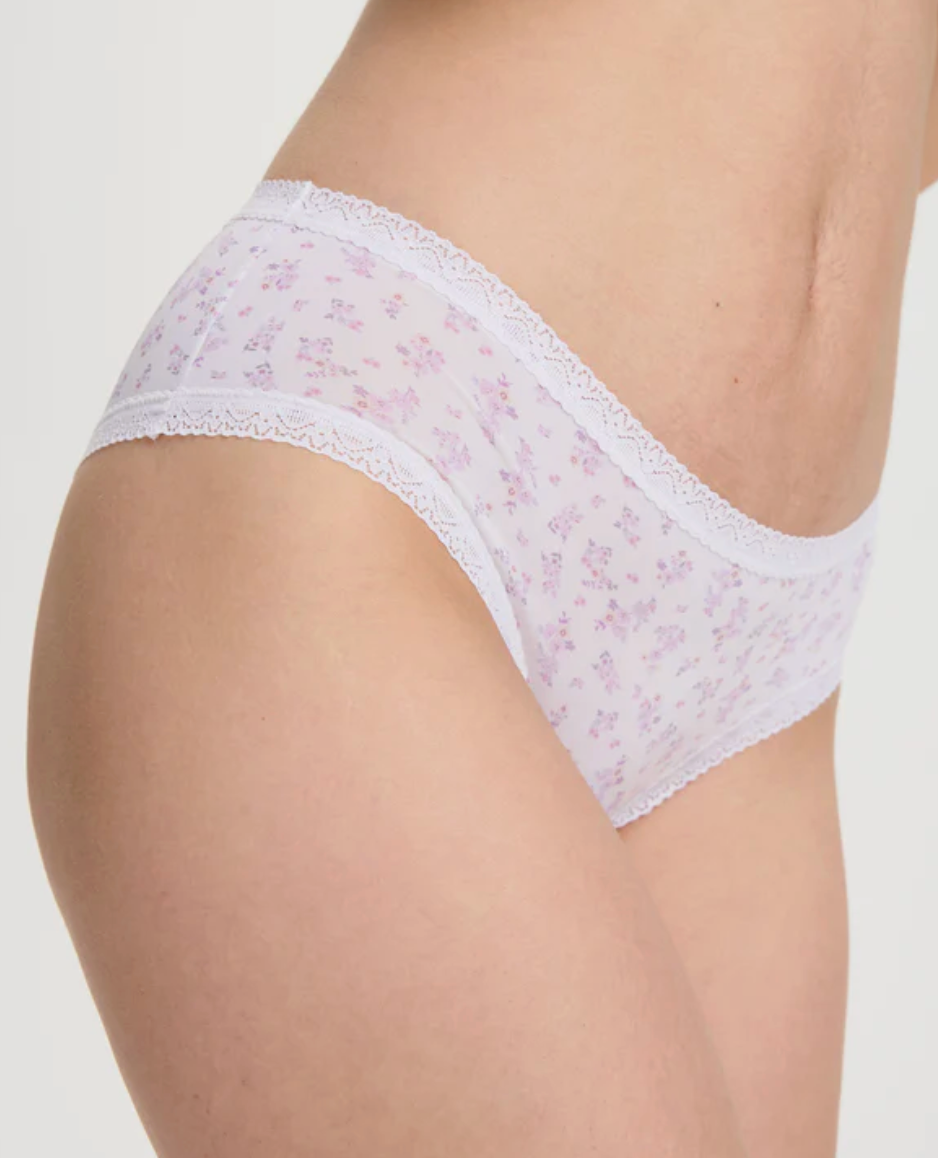 Blush Micro Lace Trim Hipster