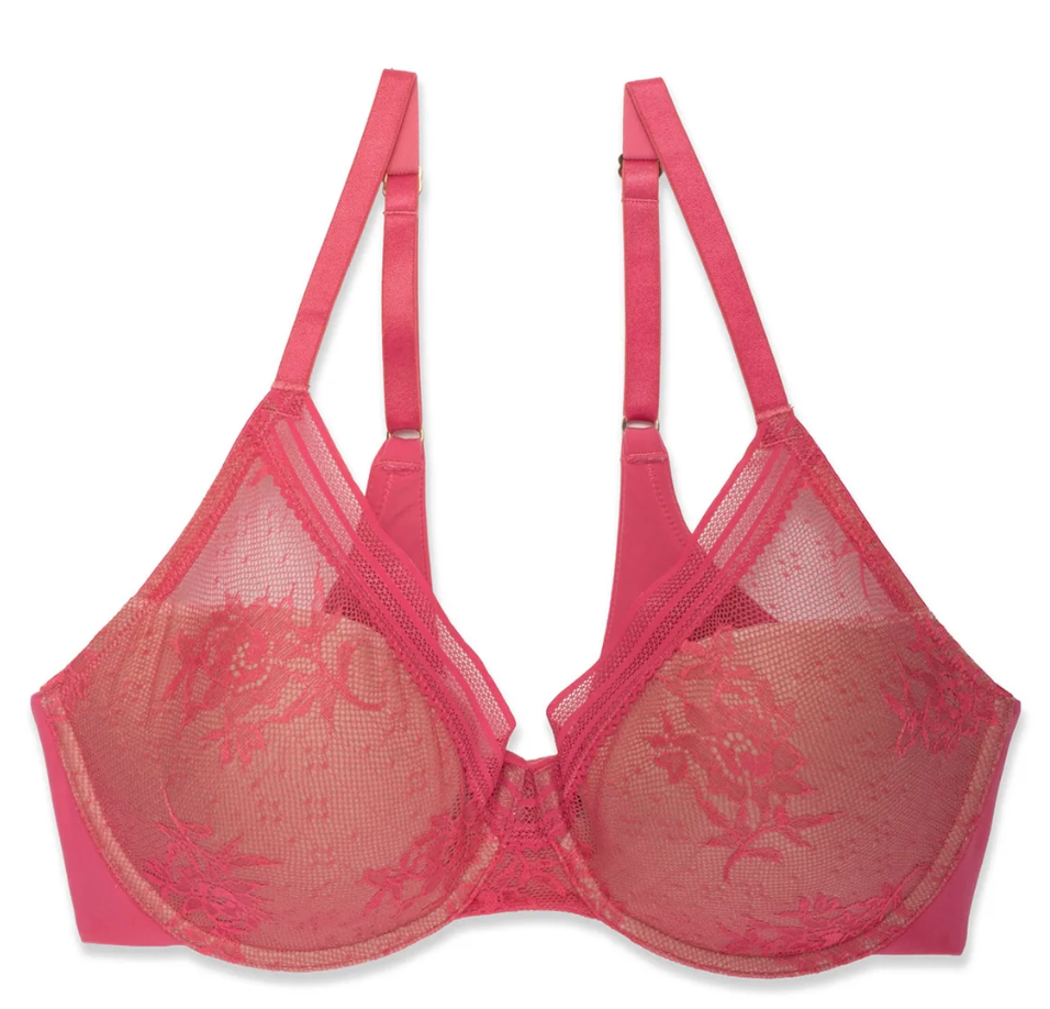 Natori Love Lace Full Coverage Plunge T-Shirt Bra