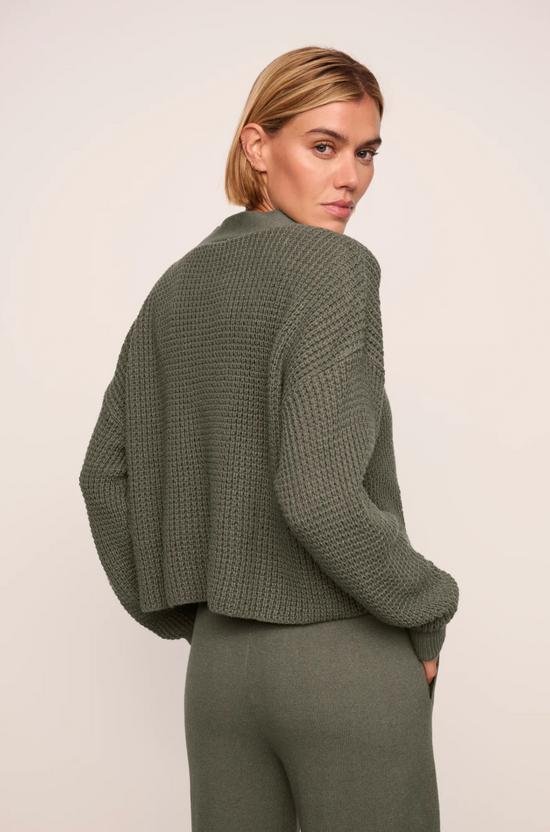 Eberjey Recycled Sweater Cropped Cardigan