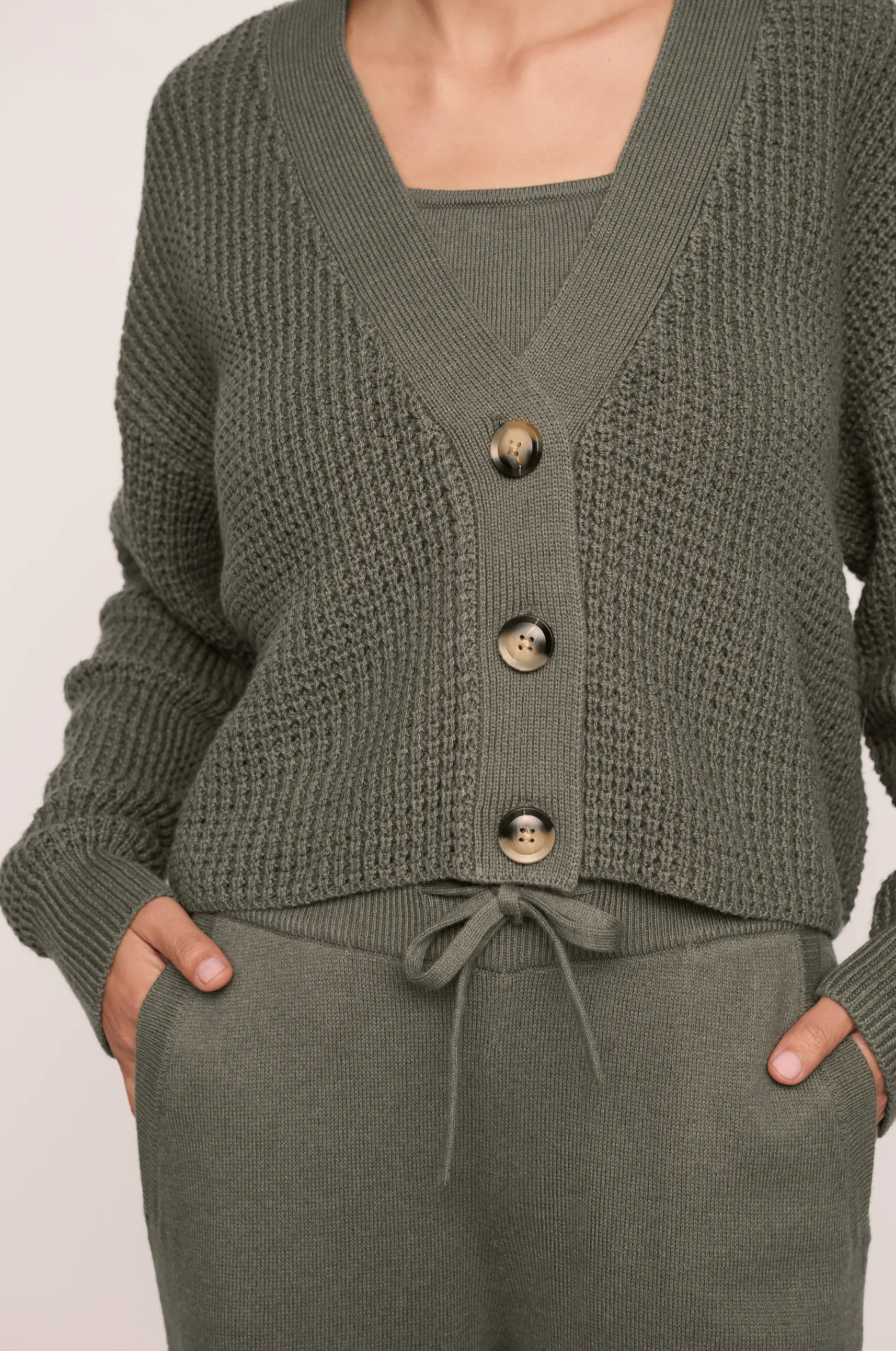 Eberjey Recycled Sweater Cropped Cardigan