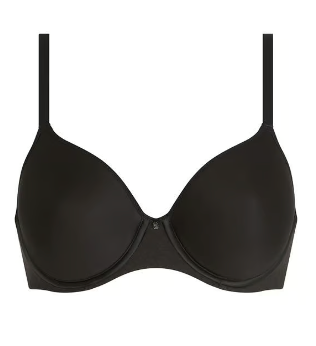 Black bra on a white background