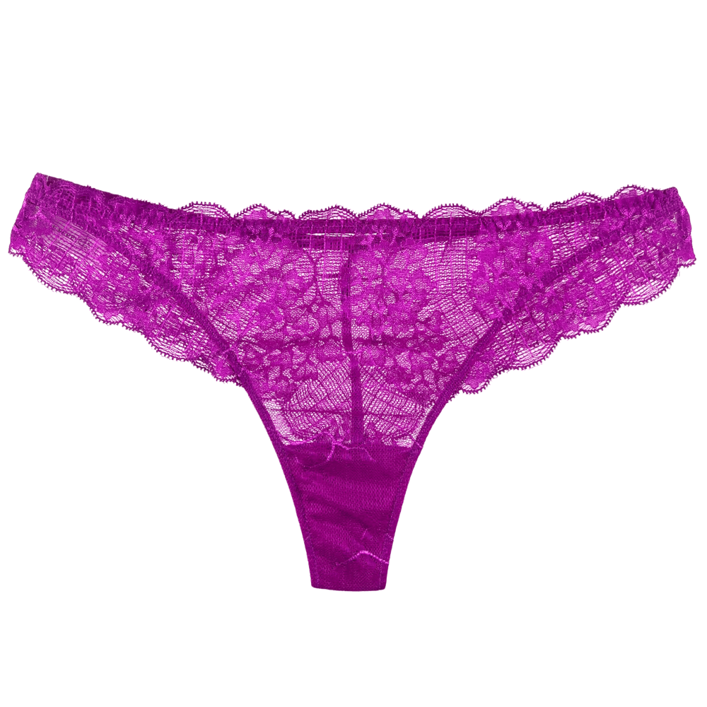 Simone Perele Reve tanga in azalea, front view on a white background.