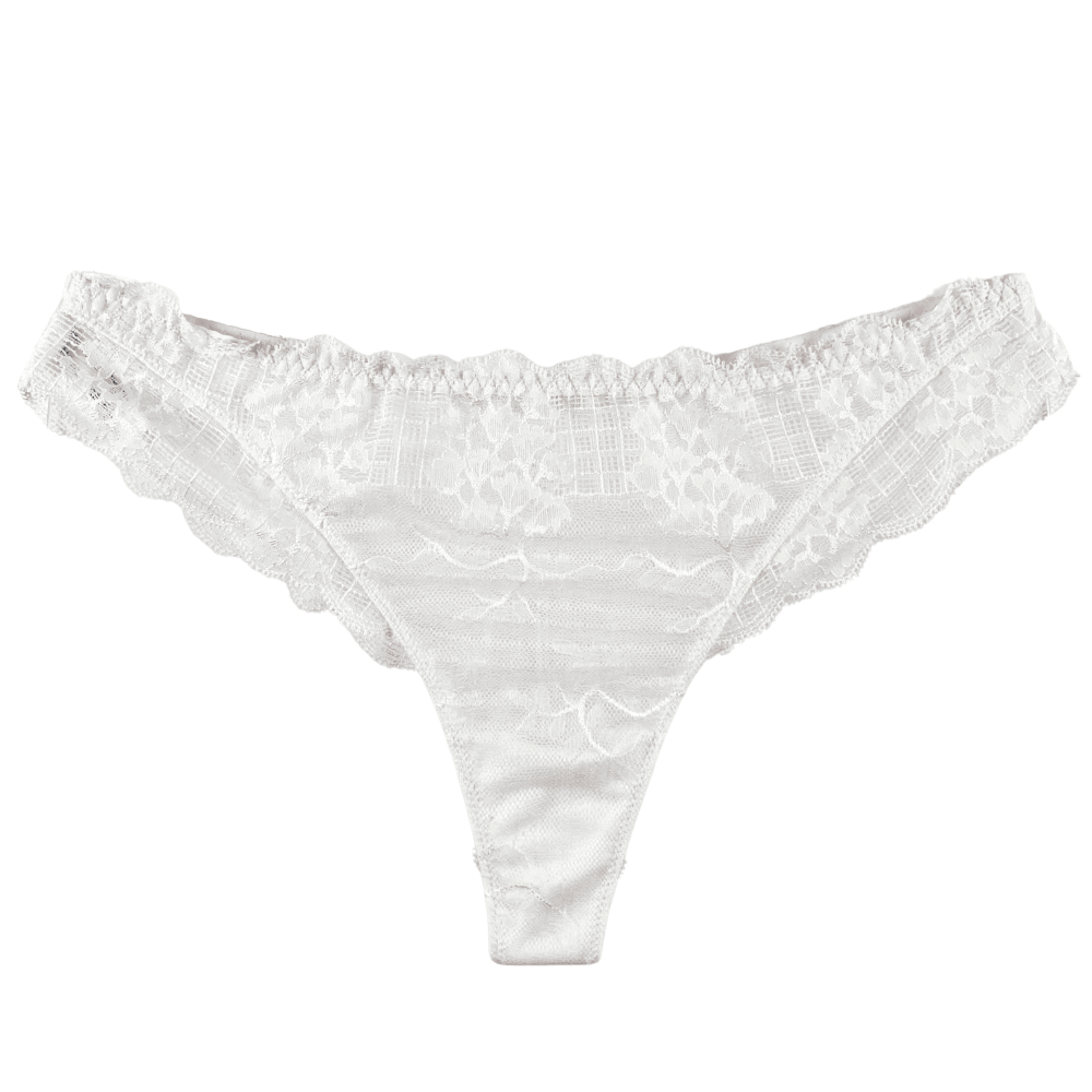 Simone Perele Reve tanga in rose sakura, front view on a white background.